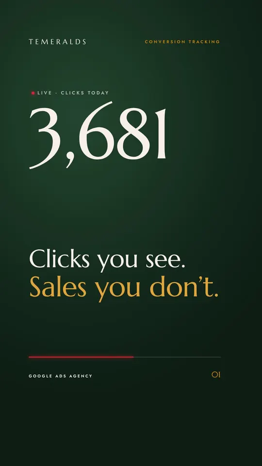 Conversion tracking — Clicks you see. Sales you don’t.