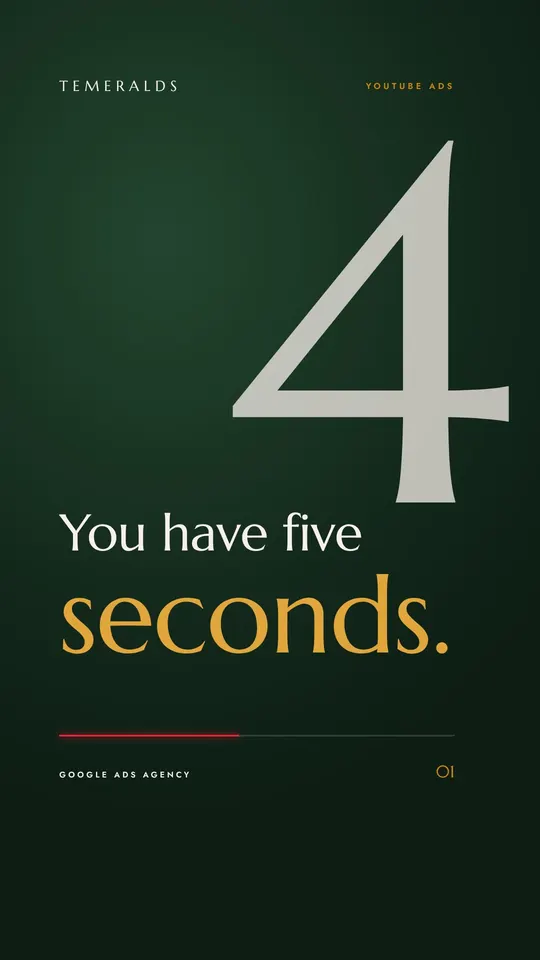 YouTube ads — You have five seconds.