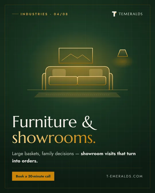 Furniture showrooms — Design · Industries