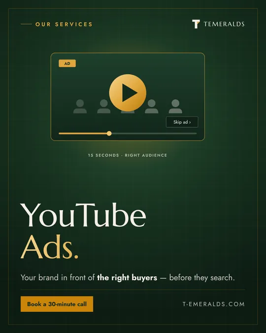 YouTube ads — Design · Services